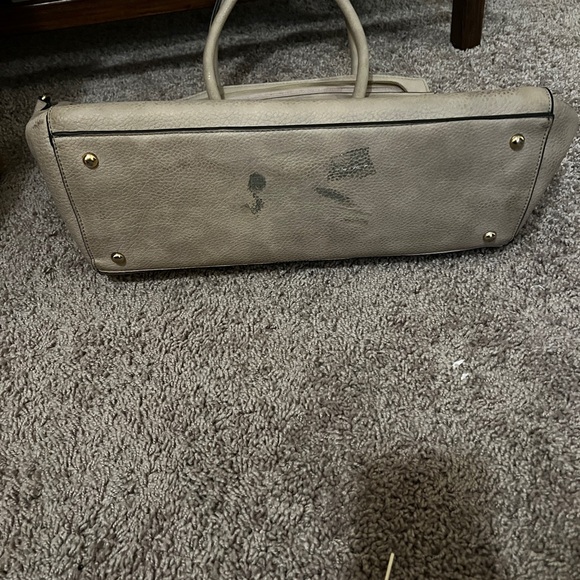 Beige/grey Large Tote Bag - Picture 3 of 3